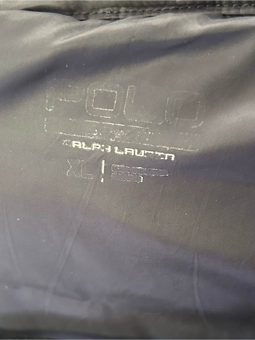 Polo Ralph Lauren Sport 750 Fill Down Jacket Black Camo Puffer Mens XL Warm - Picture 9 of 12